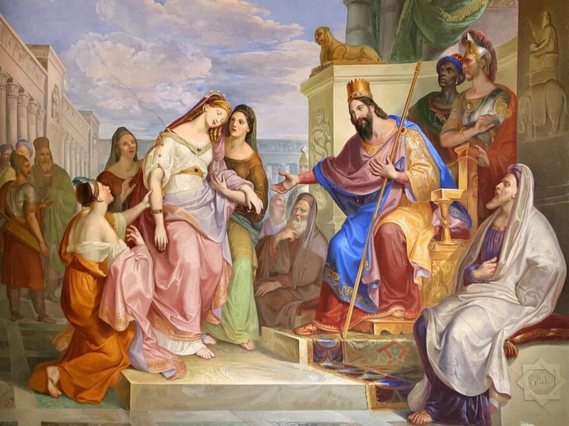 1785-Gaspare Martellini - Storie della regina Ester. Eester sviene al cospetto di Assuero - Palazzina della Meridiana